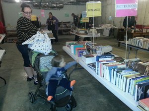 Our young folks enjoy the book sale too
