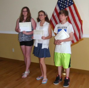 Hannah Benham, Emma Krasinski, Dylan Burdick - middle school poetry