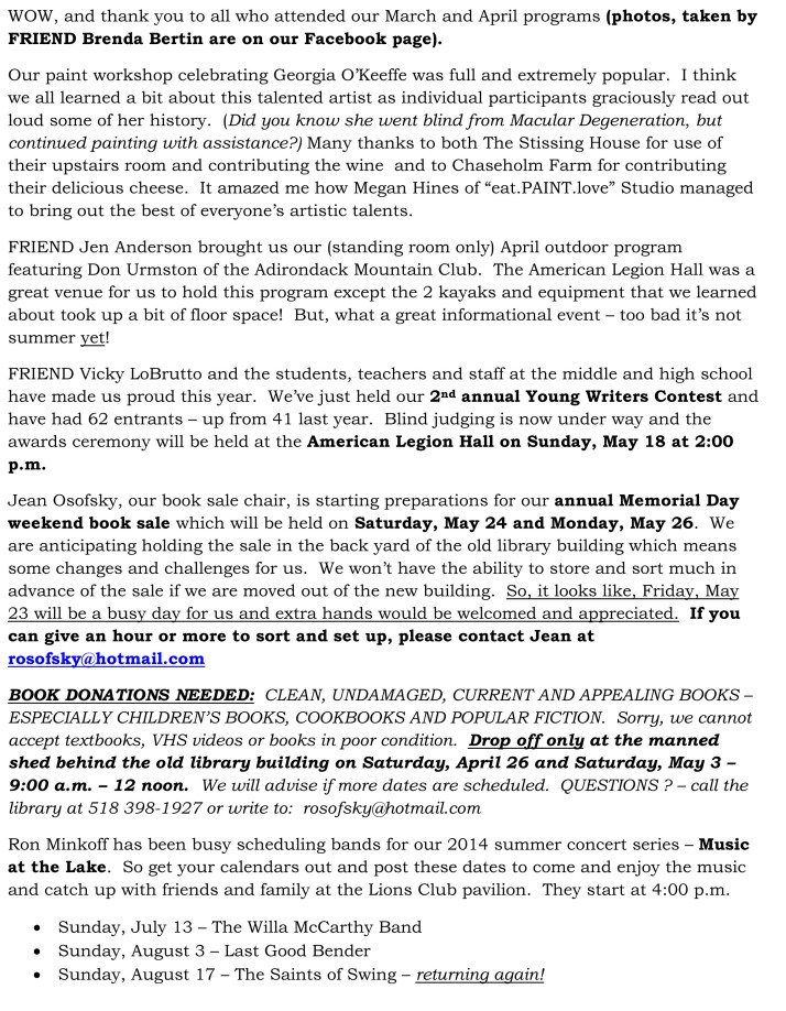FRIENDS April 2014 newsletter-1