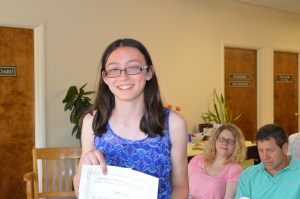 Sam Losee 1st Place Fiction Grade 9-12 and 3rd Place Poetry Grade 9-12