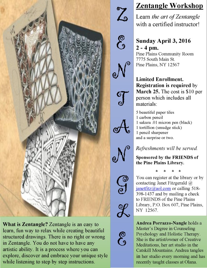 Zentangle Workshop final