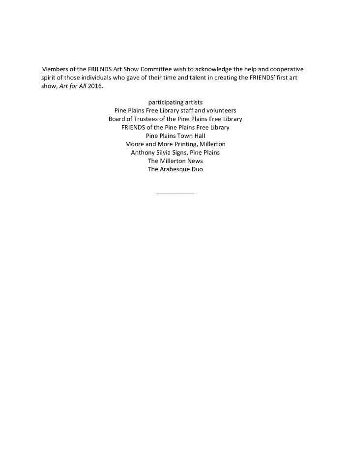 Art for All Thank You