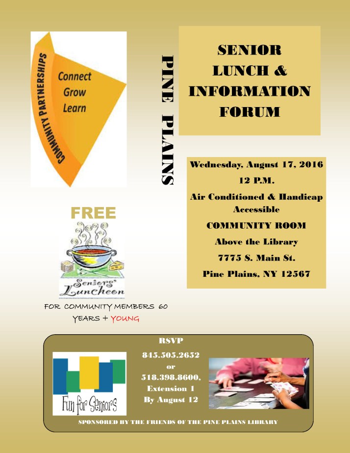 senior gamers luncheon poster